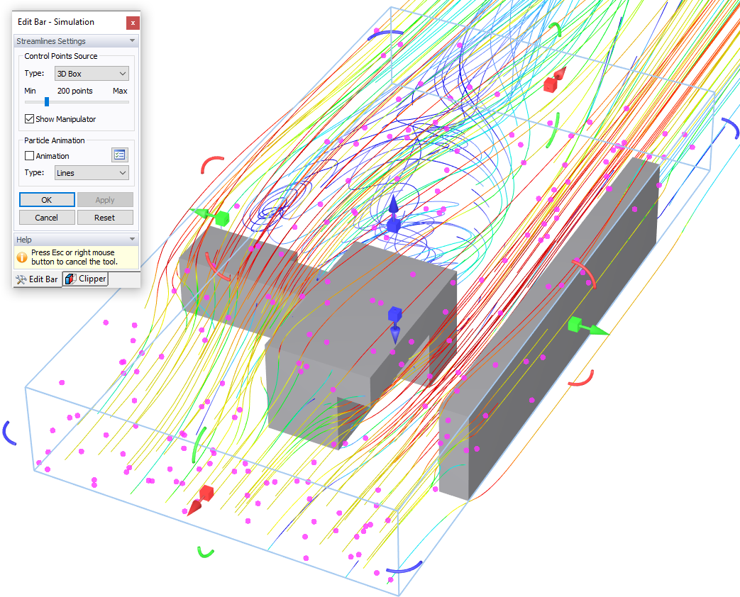 Streamlines Settings